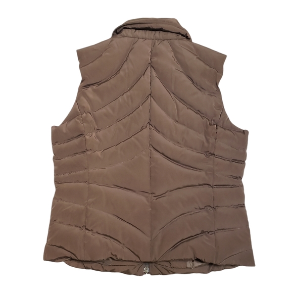 Wilsons Leather Womens Brown Down Puffer Vest Sz Small Outdoors Gorpcore Hiking - Picture 2 of 10
